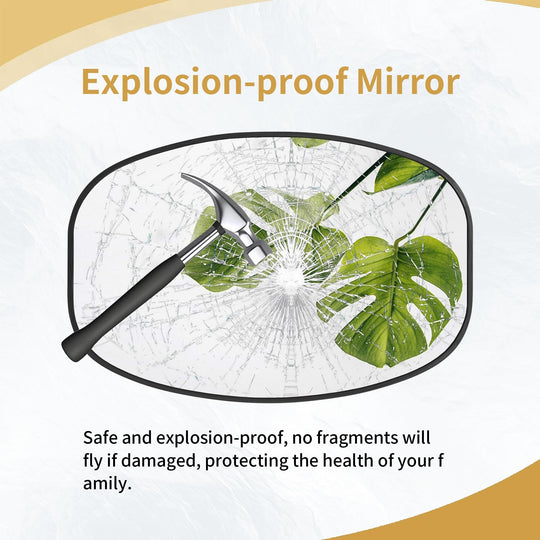 2 Pack Oval Mirror Vanity Decorative Wall Mirror