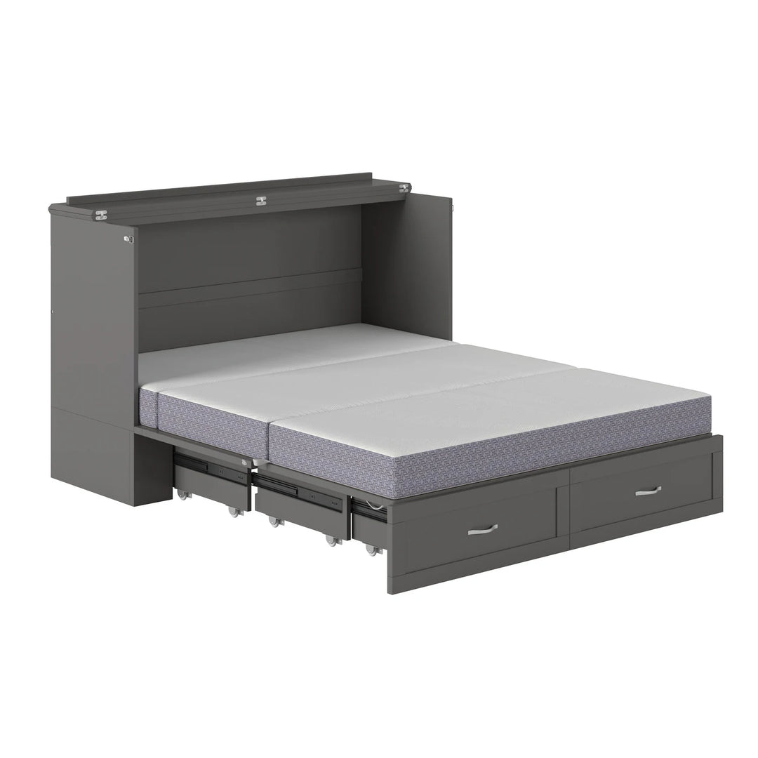 Hamilton Murphy Bed Chest with Mattress and Storage Drawer