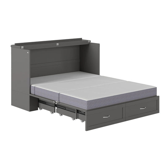 Hamilton Murphy Bed Chest with Mattress and Storage Drawer