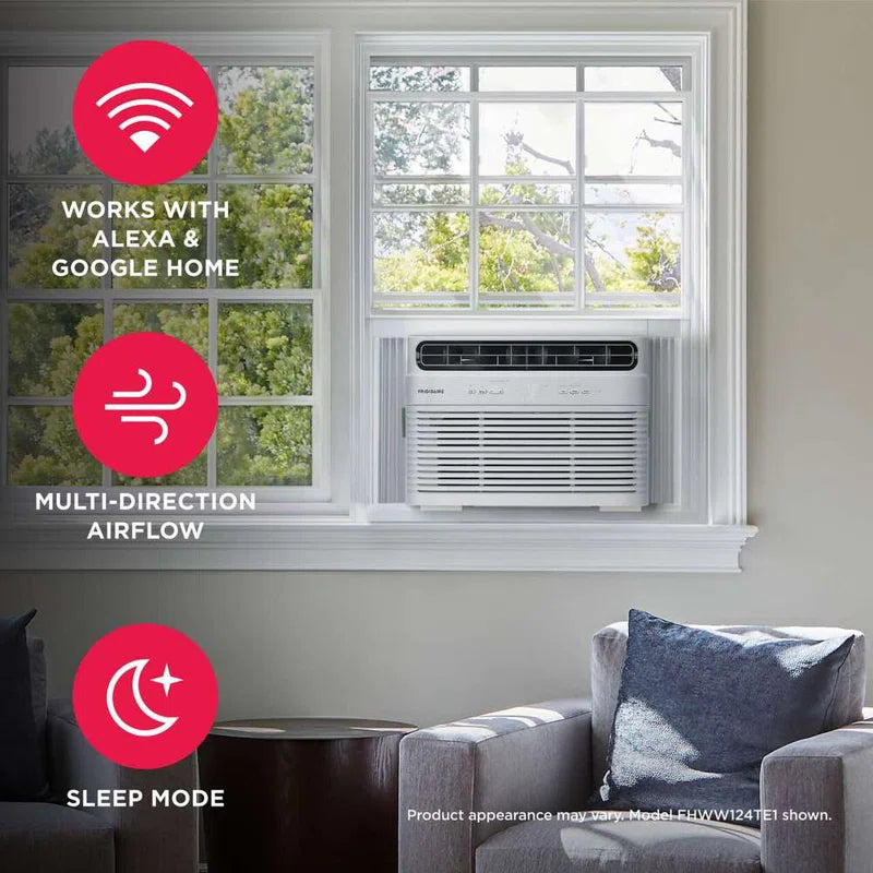 FHWW084TE1 Smart Window Air Conditioner, 8000 BTU