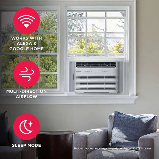 FHWW084TE1 Smart Window Air Conditioner, 8000 BTU
