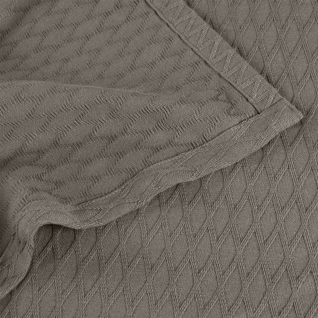 Diamond Weave All-Season Bedding Cotton Blanket