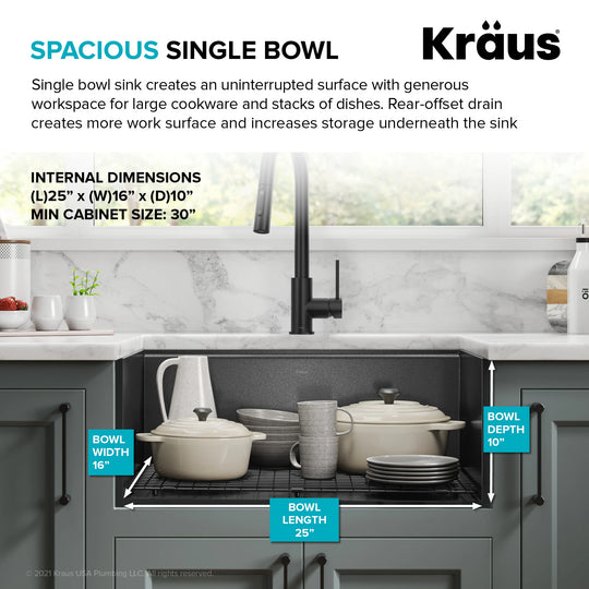 Kore Workstation Undermount Stainless Steel Kitchen Sink