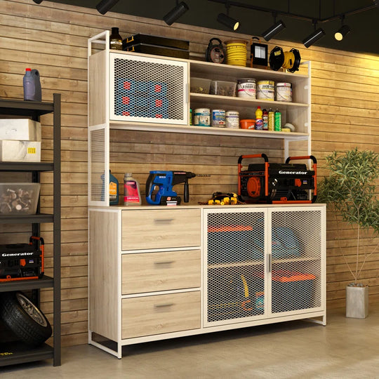 Heavy-Duty Garage Workbench with Ample Storage & Reinforced Countertop