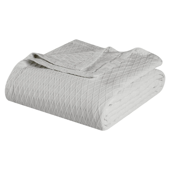 Diamond Weave All-Season Bedding Cotton Blanket