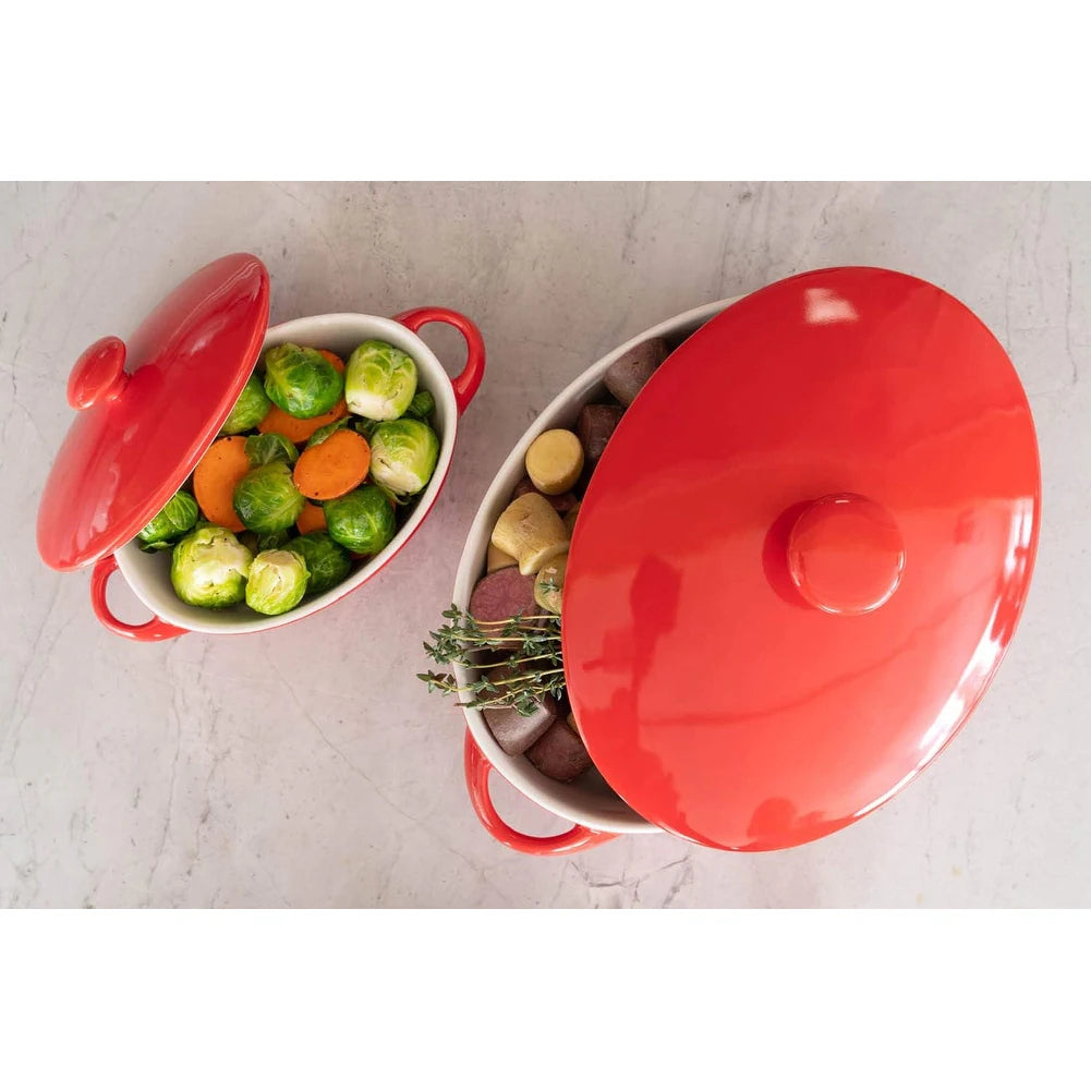 Sienna Covered Casserole 10" and 7" Bakeware Set