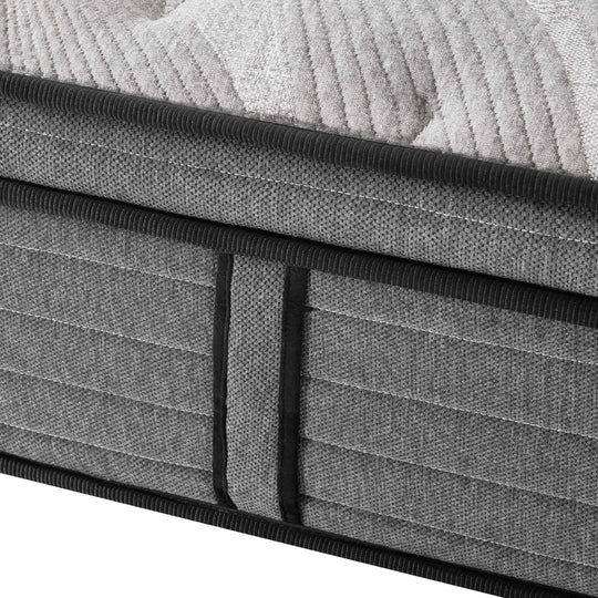 Luxury 14" Cooling-Gel Hybrid Mattress, Euro Top, Certipur-Us Certified, Medium Firm for Back Pain, Motion Isolation, in a Box