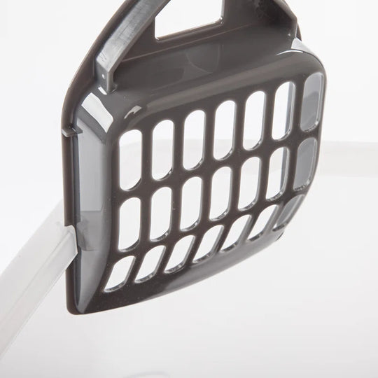 IRIS Open-Top Plastic Cat Litter Box with Shield with Scoop