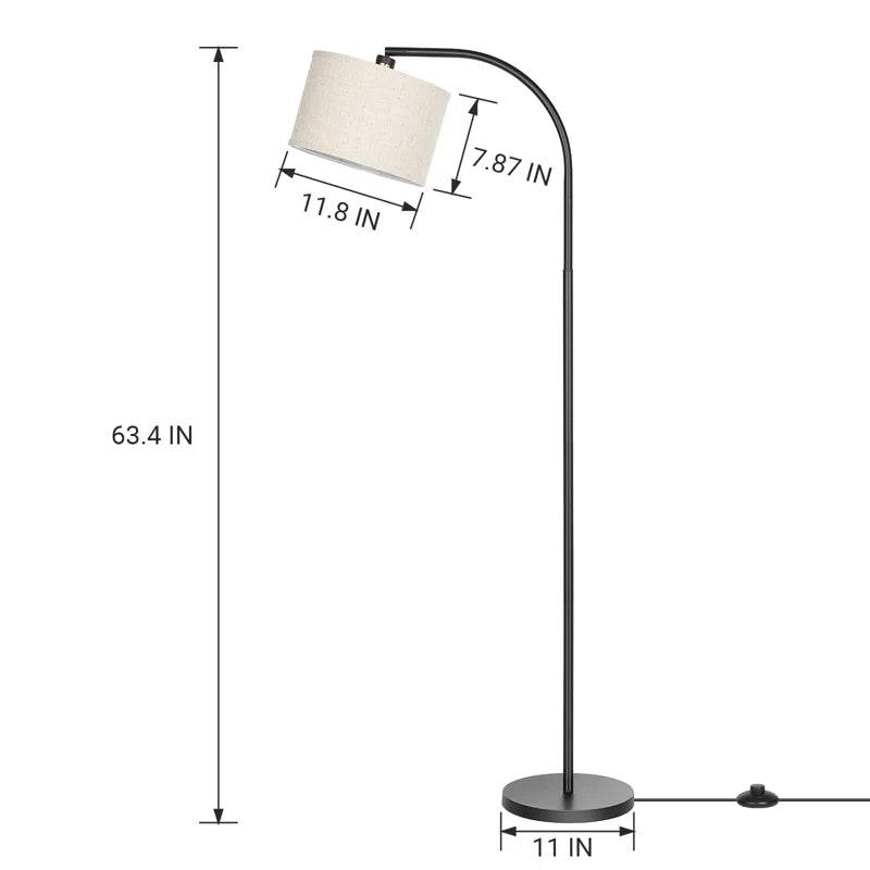 Kjeld 63" Arched Floor Lamp