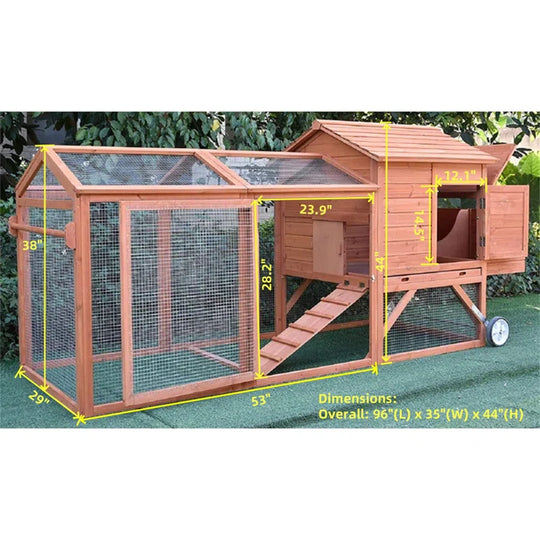 Aynsley 19 Square Feet Chicken Coop with Chicken Run for up to 4 Chickens