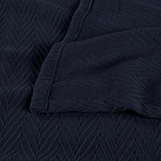 Metro Zig-Zag Chevron All-Season Bedding Cotton Blanket