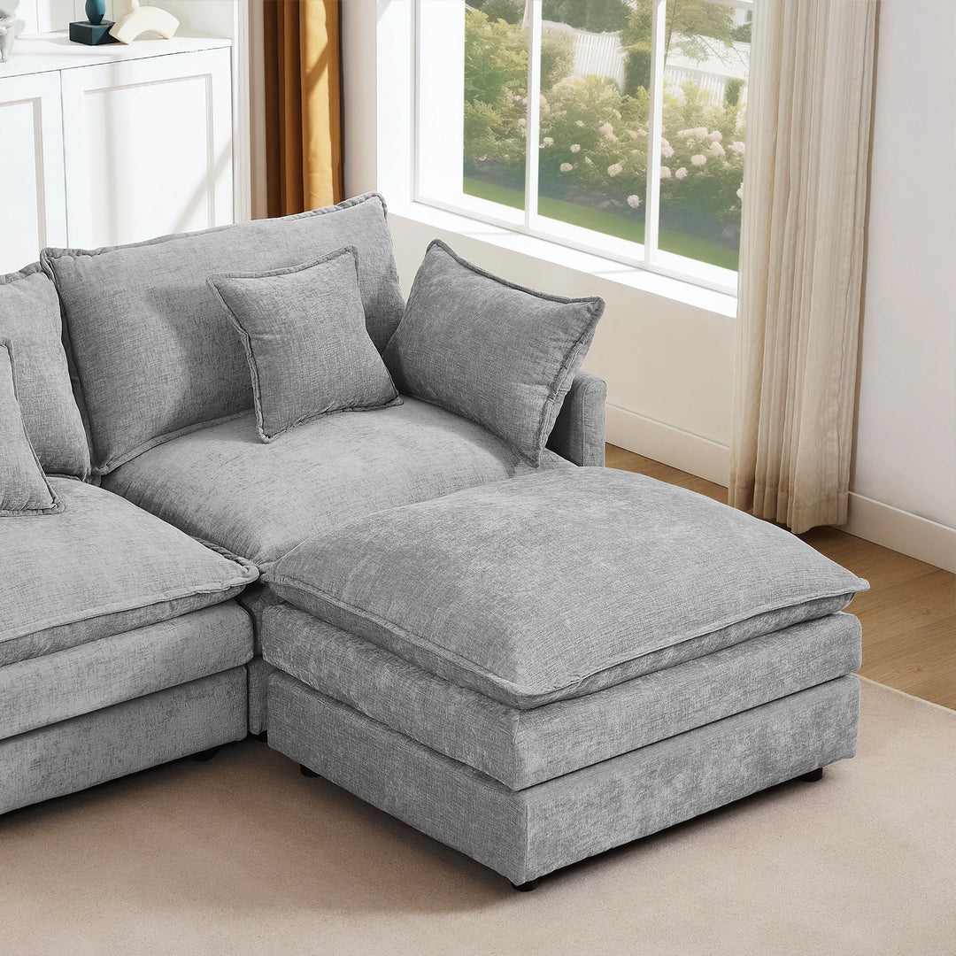 Modular Sectional Sofa, 102 Inch L Shaped Couch Set for Living Room