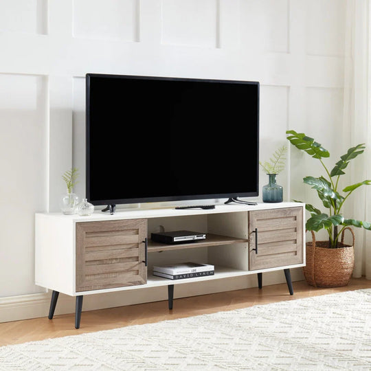 Mid-Century Modern TV Stand for Tvs up to 70" Entertainment Center Media Console - 20.5'' H X 59'' W X 15.5'' D