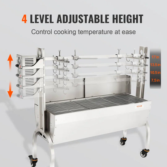 Single Burner Freestanding Wood Burning Gas Grill