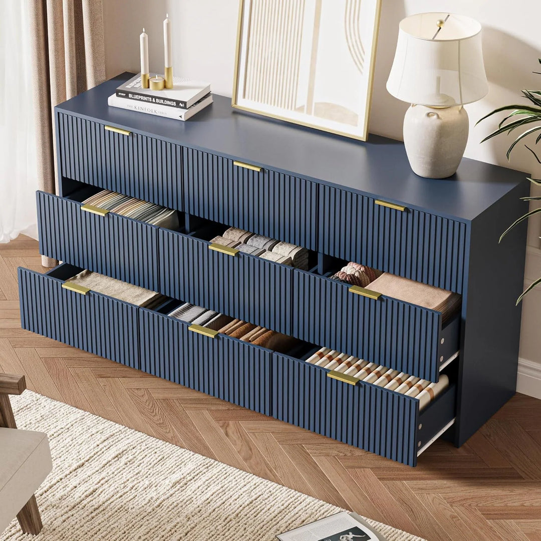 9-Drawer Dresser 63" W
