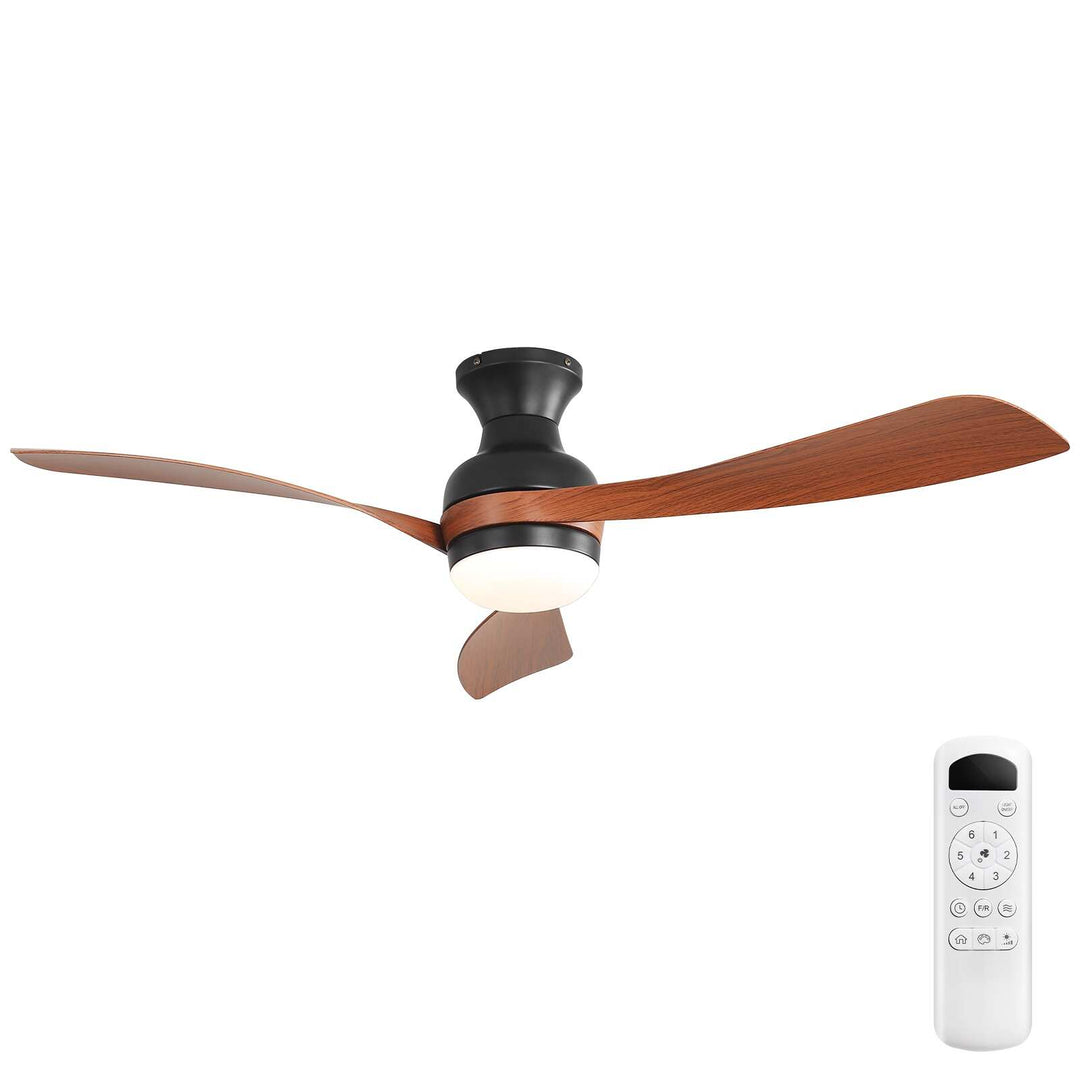 Sofucor 52/60 Inch Ceiling Fan with Integrated LED Light and Remote Control Quiet DC Motor