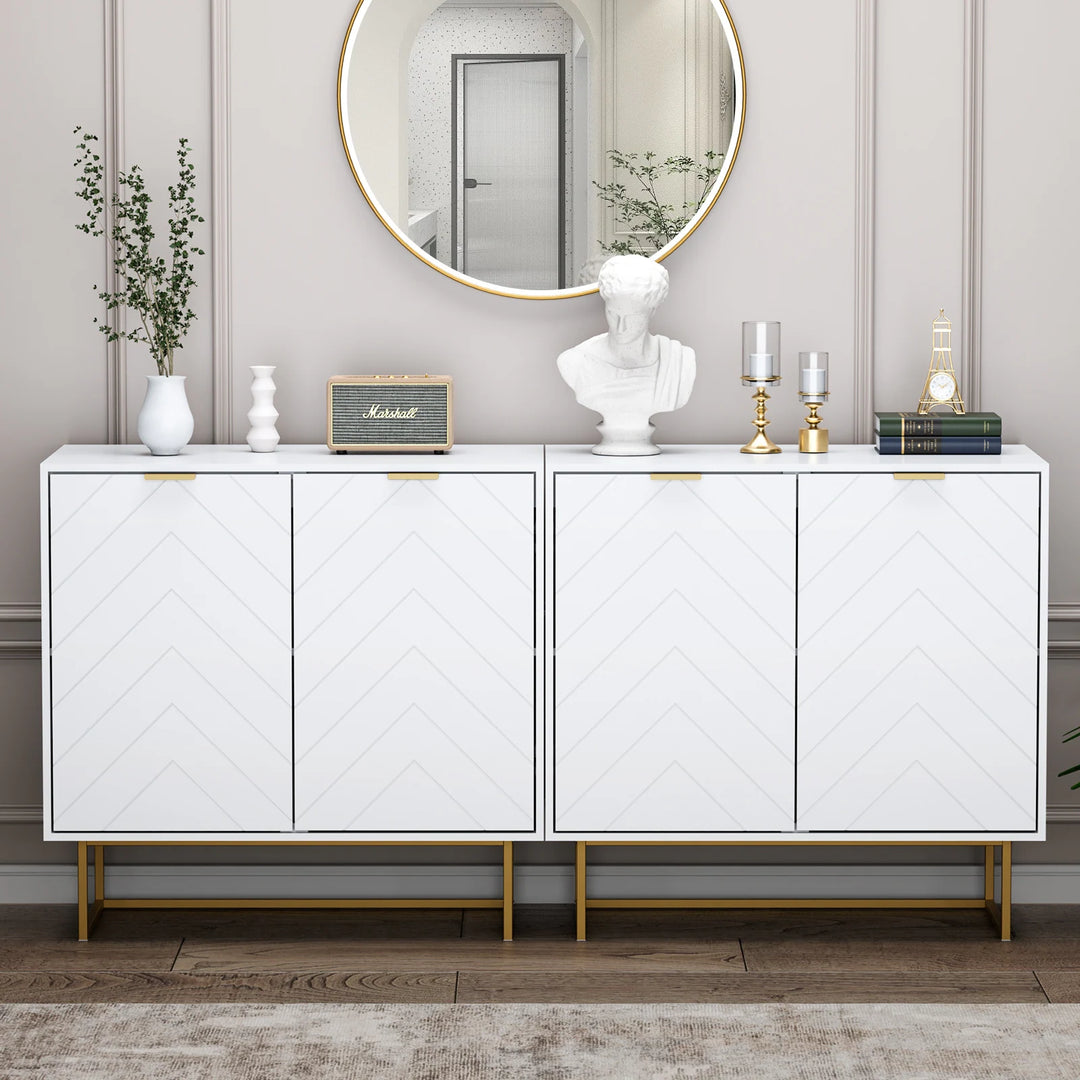 Versatile Sideboard Buffet Cabinet Storage with Adjustable Shelf