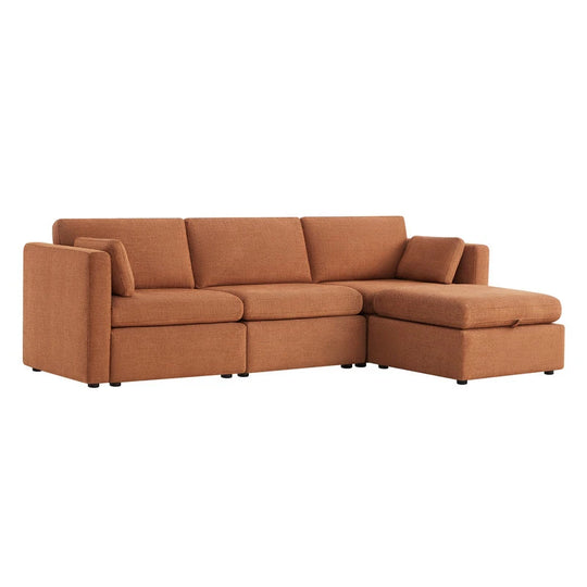 Mia Oversized Modular Sectional Fabric Sofa