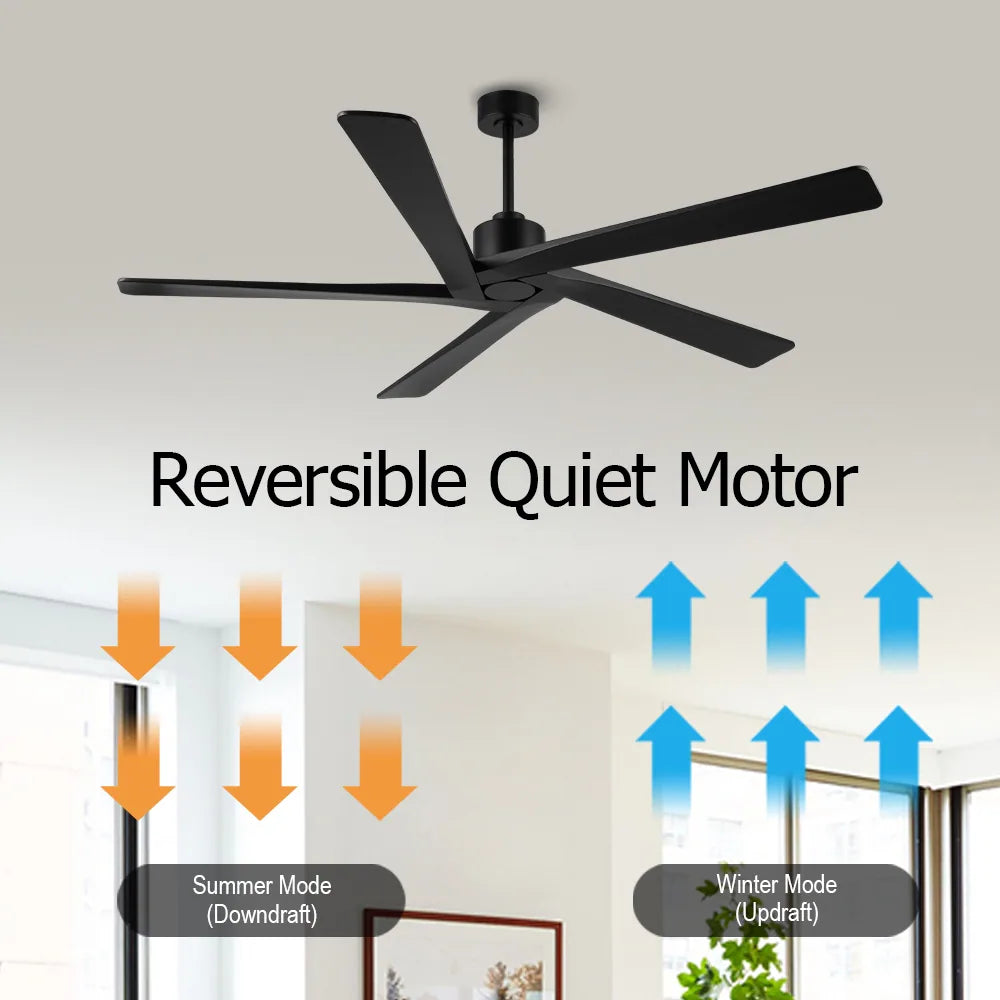 54 Inch DC Motor Indoor Ceiling Fan without Lights