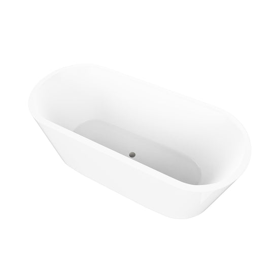 54" Acrylic Freestanding Soaking Bathtub