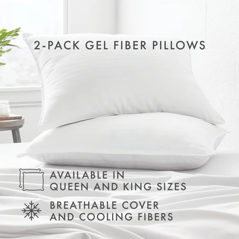 Cooling down Alternative Gel Fiber Bed Pillows