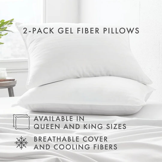 Cooling down Alternative Gel Fiber Bed Pillows