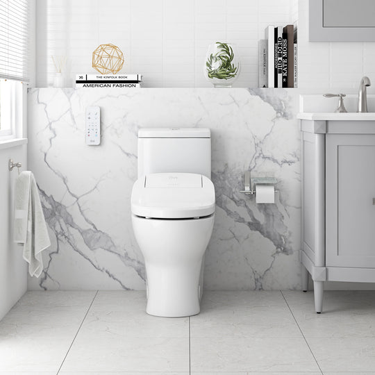 Felix Elongated Electric Bidet Toilet in White