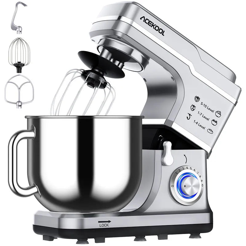 7.5 Quarts 10 Speed Tilt Head Kitchen Stand Mixer