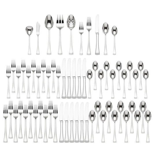 Portola 65-Piece Flatware & Serving Set, Service for 12