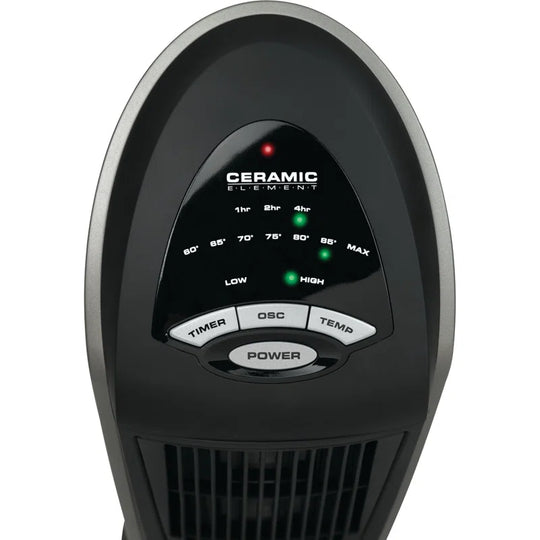 Ceramic 1,500 Watt Portable Electric Tower Heater with Remote Control