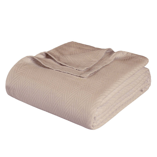 Metro Zig-Zag Chevron All-Season Bedding Cotton Blanket