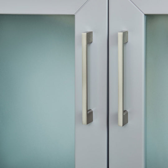 96" Double Sink Bathroom Vanity Set 10 Dove-Tailed Drawers, 3 Cabinets, 2 Shelves Soft-Closing Doors with Free Mirror