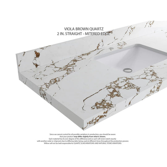 Willow Collection 84 in W X 22 in D X 36 in H Boston Double Bowl Sink Bathroom Vanity with Countertop
