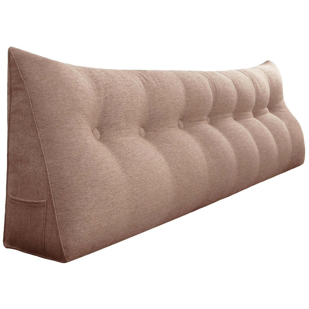 Bed Rest Wedge Reading Pillow Headboard Back Support Cushion