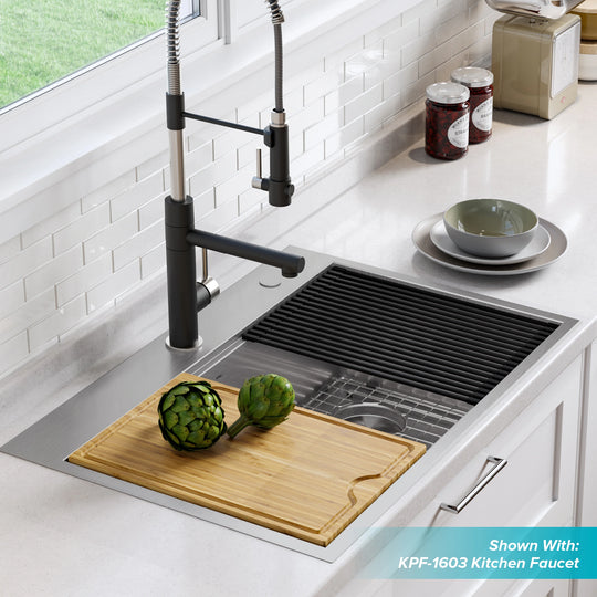Kore Workstation Drop-In Stainless Steel Kitchen Sink