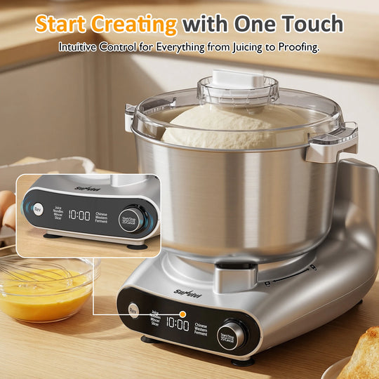 4-In-1 Multifunction Stand Mixer with Fermentation, 5.3QT Electric Dough Mixer