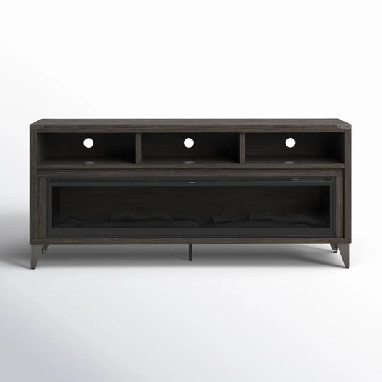 Bowrah TV Stand for Tvs up to 75" with Electric Fireplace Included