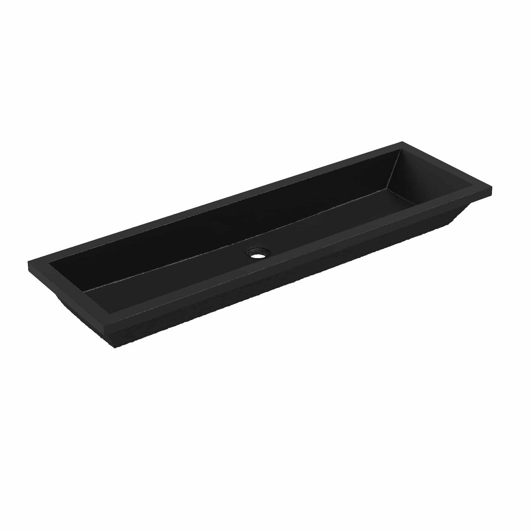 Arcata Nativestone Concrete Undermount Trough Bathroom Sink
