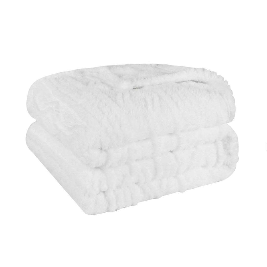 Arctic Boho Jacquard Plush Fluffy Fleece Blanket