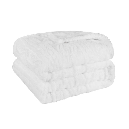 Arctic Boho Jacquard Plush Fluffy Fleece Blanket
