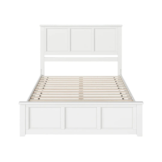 Charlotte Solid Wood Low Profile Platform Bed with Matching Footboard