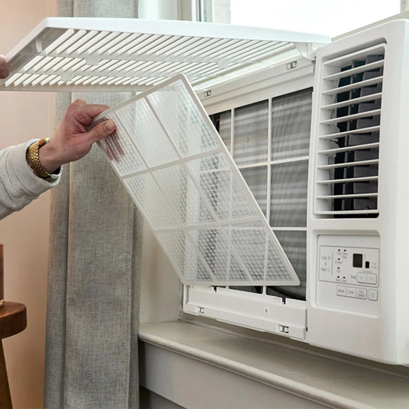 115-Volt Window Air Conditioner with Cool, Heat and Wi-Fi Control in White