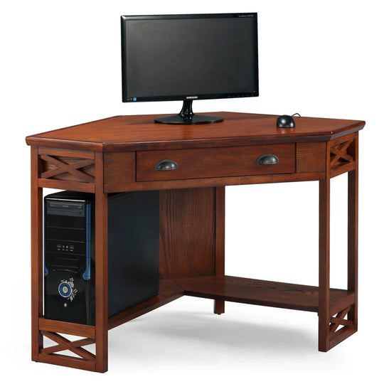 Moorton Corner Computer Desk Made with Solid Wood