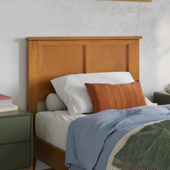 Charlotte Solid Wood Low Profile Platform Bed with Matching Footboard