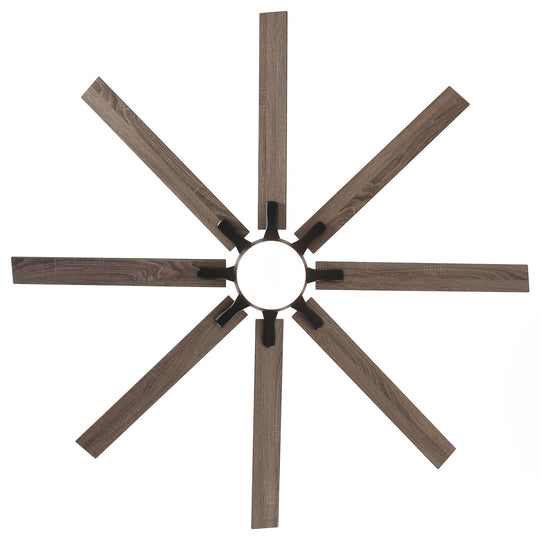 65-Inch Modern Reversible Dimmable Large Ceiling Fan with Light and Remote