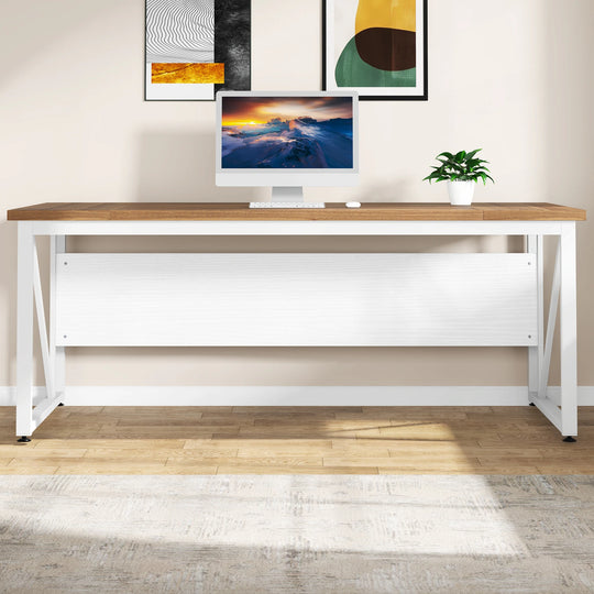 63" L-Shaped Computer Desk with 47 Inches Lateral File Cabinet, Executive Desk Home Office Furniture Desk Set
