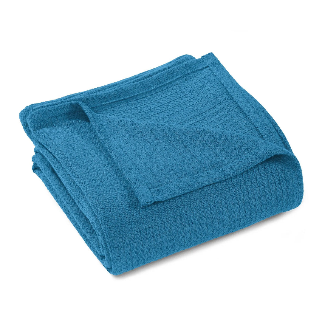 Waffle Weave Honeycomb Knit Soft Cotton Blanket