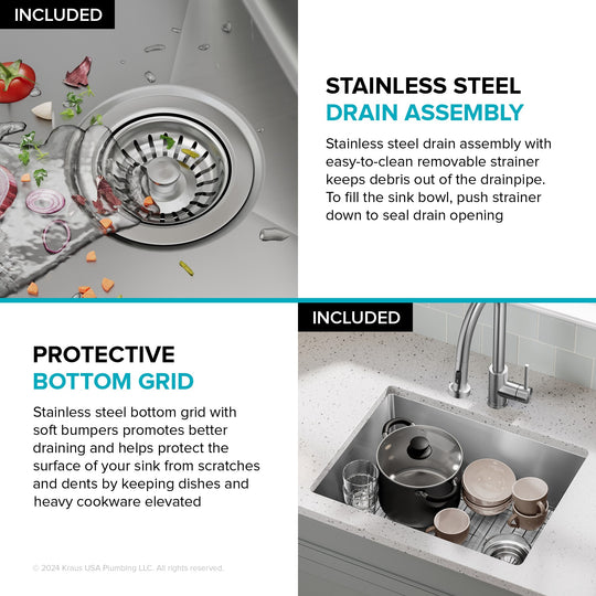 Fairlane Undermount 18 Gauge Stainless Steel Kitchen Sink