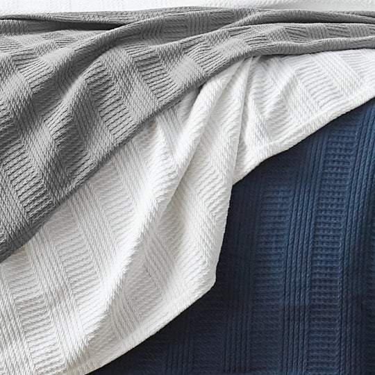 Rope Stripe Cotton Blanket
