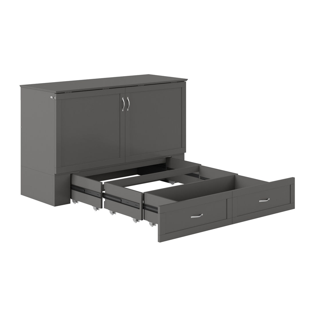 Hamilton Murphy Bed Chest with Mattress and Storage Drawer